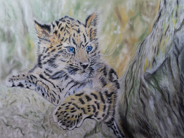 Sapphire - Original Pastel Painting